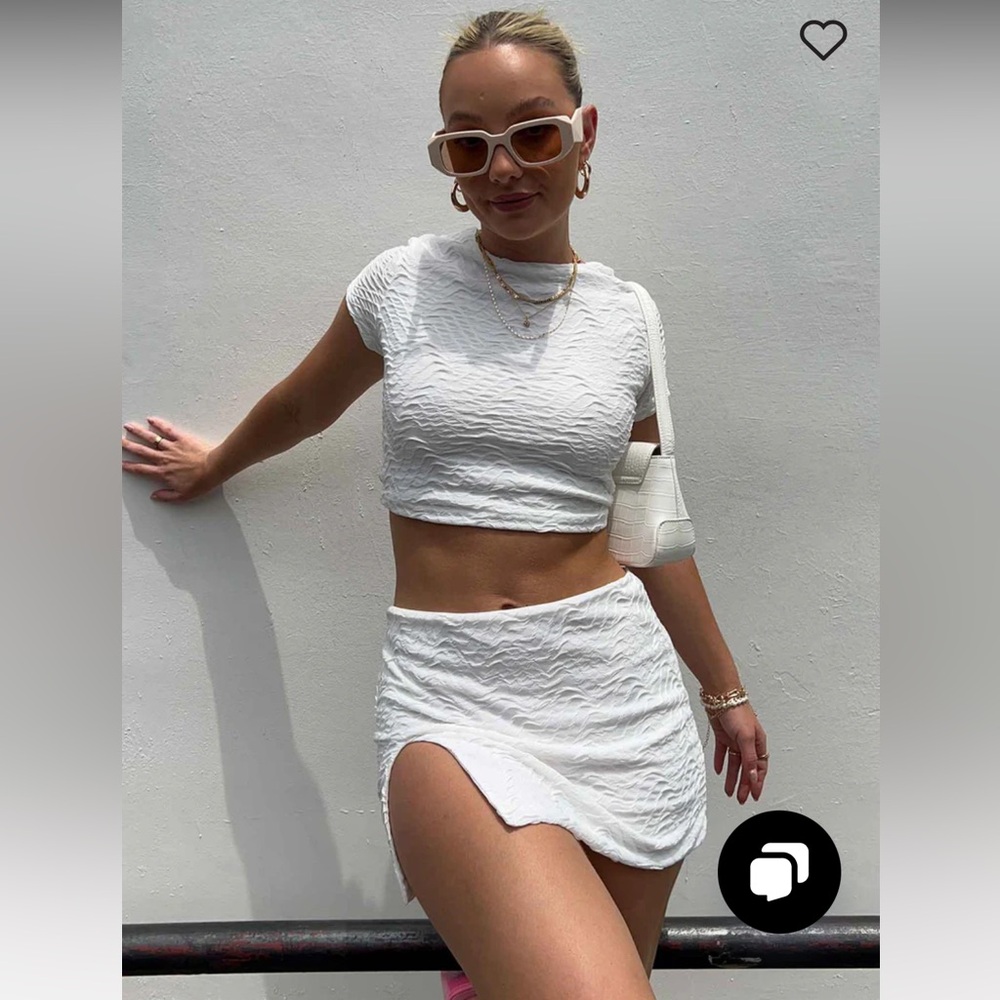 KIAN SET WHITE LOWER IMPACT Skirt Princess Polly 10